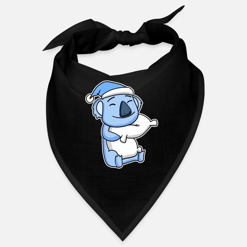 Koala with pillow and sleeping cap Bandana