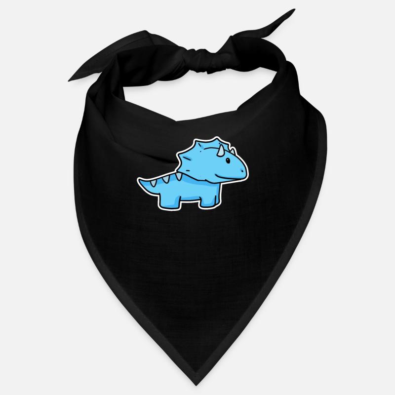 Dino Dinosaurier Blau Bandana