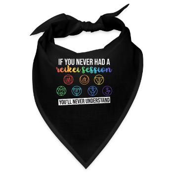 Reiki - Bandana - Schwarz - Vorne