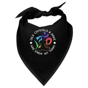 Reiki - Bandana - Schwarz - Vorne