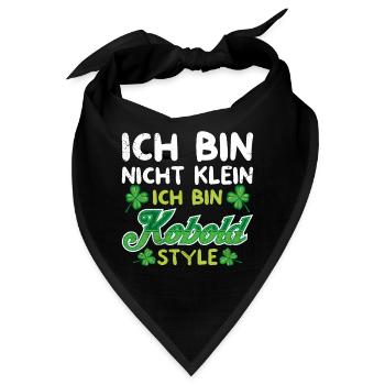 Nicht klein Leprechaun Size St Patrick’s Day - Bandana - Schwarz - Vorne