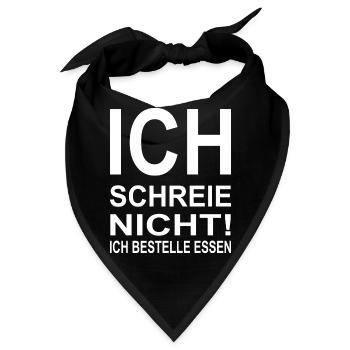 Schwangerschaft Babyparty Babyshower Boy Girl - Bandana - Schwarz - Vorne