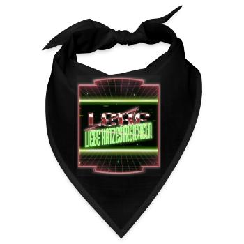 falbkatze bday meerkatze hauskatze witzig spaß - Bandana - Schwarz - Vorne