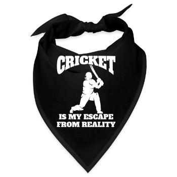 Kricket Kricketmannschaft Cricket Kricketteam - Bandana - Schwarz - Vorne