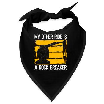 Rock Breaker Operator Bagger Sandbagger Baggern - Bandana - Schwarz - Vorne