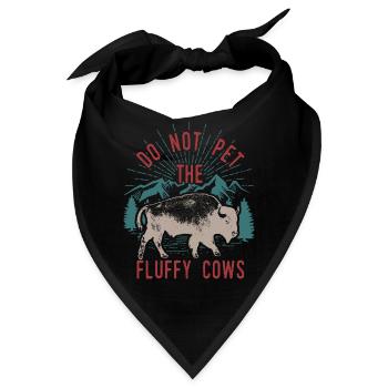 Streicheln Sie nicht die flauschigen Kühe - Bandana - Schwarz - Vorne