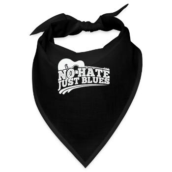 No hate just Blues Musik Trompete - Bandana - Schwarz - Vorne