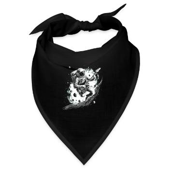 Astronaut Guitar Player - Bandana - Schwarz - Vorne
