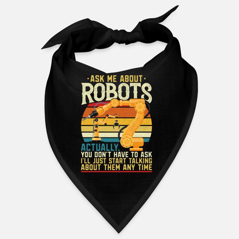 Robot Robotics Engineer Retro Bandana