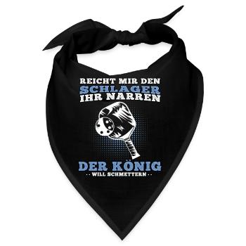 Pickelball König schmettern Pickleball - Bandana - Schwarz - Vorne