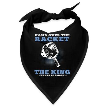Pickelball König schmettern Pickleball - Bandana - Schwarz - Vorne