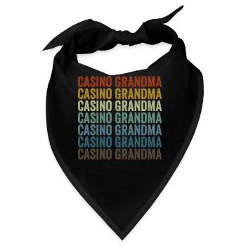 Casino Oma Spielautomat Casino Lover Oma - Bandana - Schwarz - Vorne