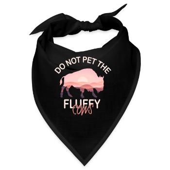 Streicheln Sie nicht die flauschigen Kühe - Bandana - Schwarz - Vorne