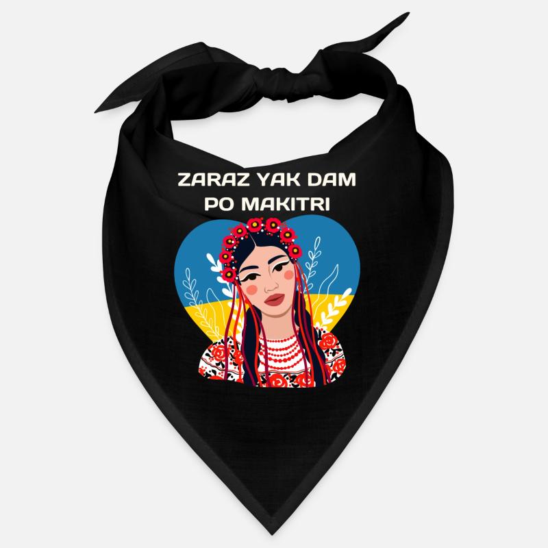 Ukrainisches Zitat Lachen Humor Witz Mädchen Bandana