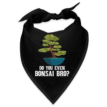 Bonsai Baum - Bandana - Schwarz - Vorne