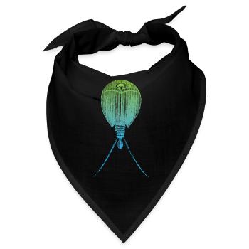 Triops Lebendes Fossil Urzeitkrebs - Bandana - Schwarz - Vorne