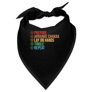 Reiki Meister Und Reiki Praktizierender - Bandana - Schwarz - Vorne