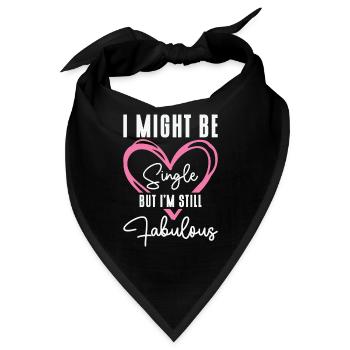 Single Status Fabulous Independent Single Quotes - Bandana - Schwarz - Vorne