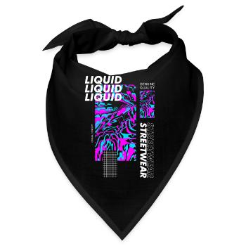 Liquid Urban Streetwear - Bandana - Schwarz - Vorne