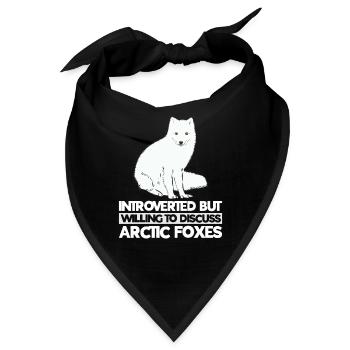 Artic Fuchsliebhaber Aus Arktischer Fuchs - Bandana - Schwarz - Vorne