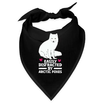 Artic Fuchsliebhaber Aus Arktischer Fuchs - Bandana - Schwarz - Vorne