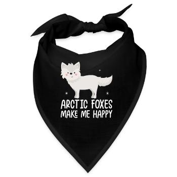 Artic Fuchsliebhaber Aus Arktischer Fuchs - Bandana - Schwarz - Vorne