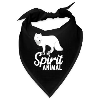 Artic Fuchsliebhaber Aus Arktischer Fuchs - Bandana - Schwarz - Vorne