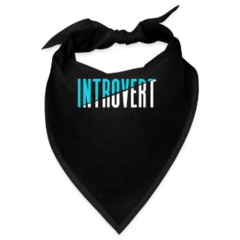 Introvertiert Sarkasmus Introvertierter Schüchtern - Bandana - Schwarz - Vorne