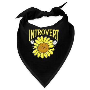 Introvertiert Schüchtern Sarkasmus Introvertierter - Bandana - Schwarz - Vorne