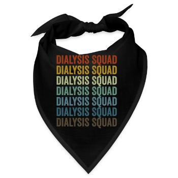 Dialyse-Kader Dialyse-Techniker - Bandana - Schwarz - Vorne