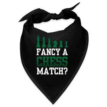 Lust Auf Ein Schachspiel Schach Schachspieler - Bandana - Schwarz - Vorne