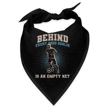 Fußball Tormann Soccer Goalie Spieler Fan Trainer - Bandana - Schwarz - Vorne