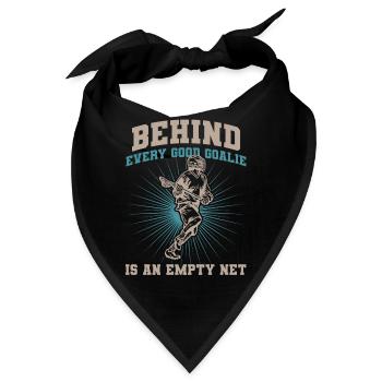 Lacrosse Tormann LAX Goalie Spieler Fan Trainer - Bandana - Schwarz - Vorne