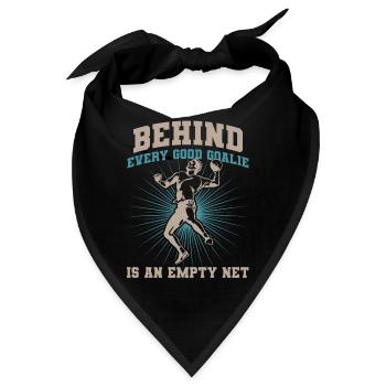 Handball Tormann Handballer Goalie Spieler Coach - Bandana - Schwarz - Vorne