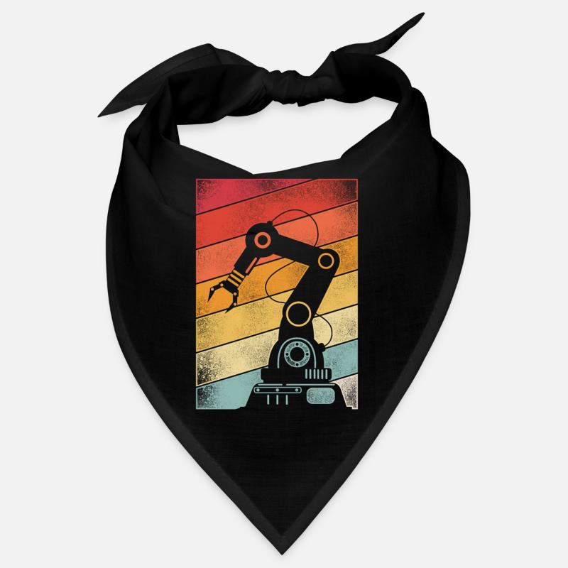 Robot Robotics Engineer Retro Bandana
