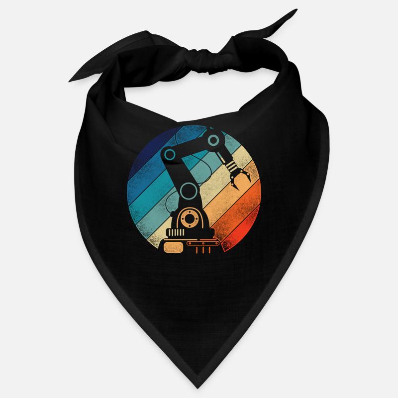 Robot Robotics Engineer Retro Bandana