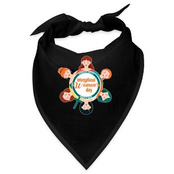 Embrace Equity März 8 2023 International Women's - Bandana - Schwarz - Vorne