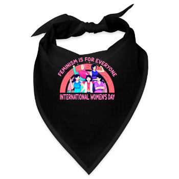 Feminismus für alle: Internationaler Frauentag - Bandana - Schwarz - Vorne