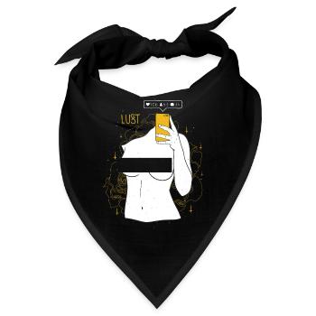 Lust Aesthetic - Bandana - Schwarz - Vorne