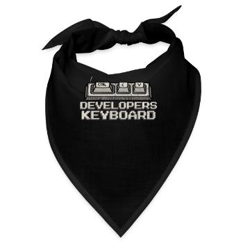 Entwickler Coder Lustige Programmierung Humor Software - Bandana - Schwarz - Vorne