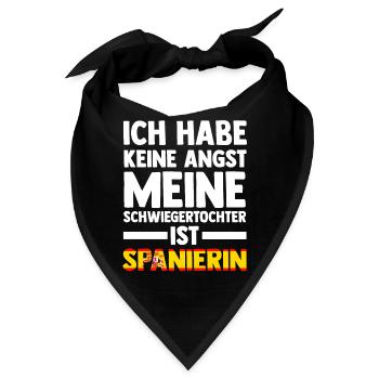 Ich habe keine Angst meine Schwiegertochter ist Sp - Bandana - Schwarz - Vorne