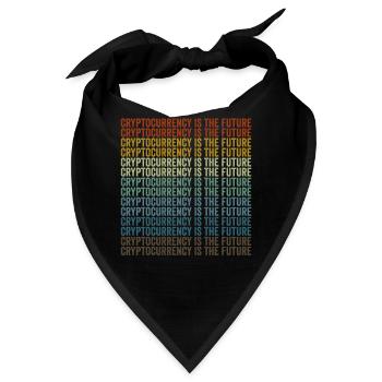 Kryptowährung ist die Zukunft Bitcoin - Bandana - Schwarz - Vorne