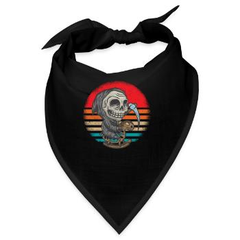Happy Halloween Kürbisliebhaber Reaper - Bandana - Schwarz - Vorne