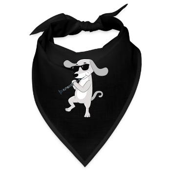 Klarinette Player Orchestra Musiker - Bandana - Schwarz - Vorne