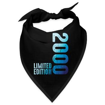 Seit 2000 Jahr 2000 Retro Vintage 2000 Geburt - Bandana - Schwarz - Vorne