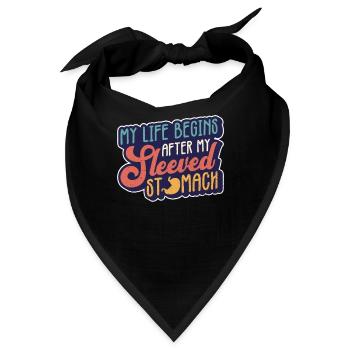 Adipositasmanschette Magenverkleinerung Abnehmen - Bandana - Schwarz - Vorne