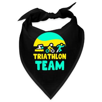 Triathlon Team Triathletin Triathlons Triathlet - Bandana - Schwarz - Vorne