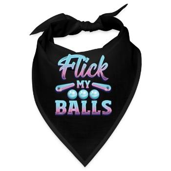 Flick My Balls Pinball Arcade Machine - Bandana - Schwarz - Vorne
