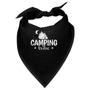 Camping Tribe Urlaub Freiheit Lagerfeuer - Bandana - Schwarz - Vorne