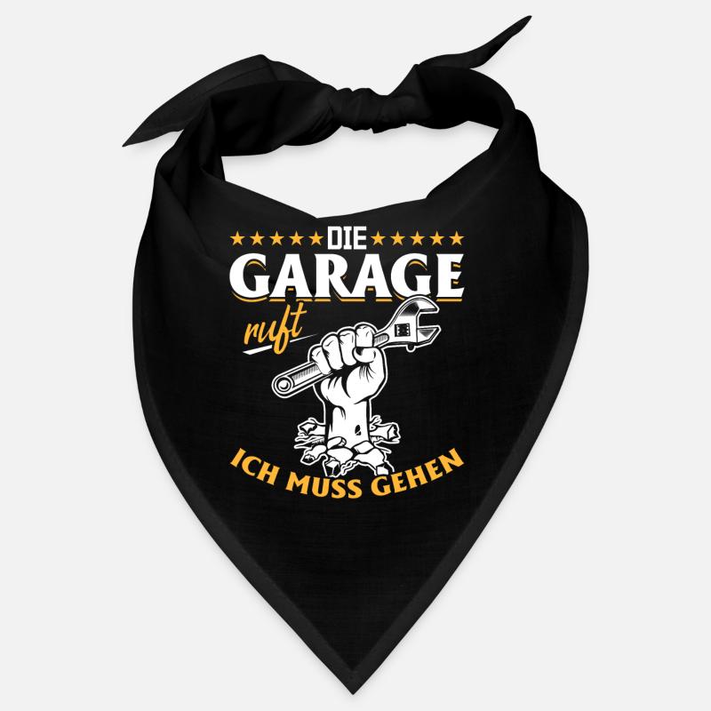 Garage ruft KFZ Mechaniker Oldtimer Bastler Tuning Bandana